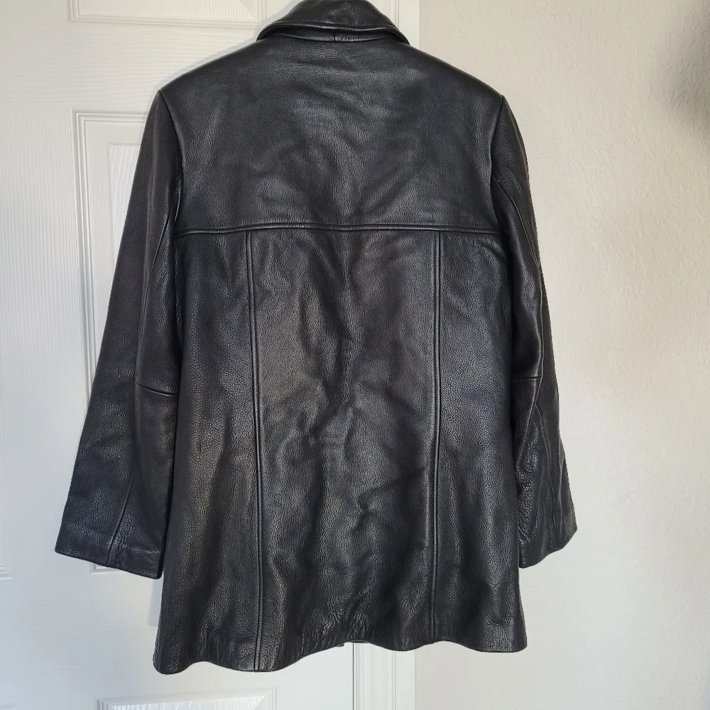 Wilsons leather black jacket Thinsulate Liner - Men’s Medium 4 buttons - Picture 10 of 12